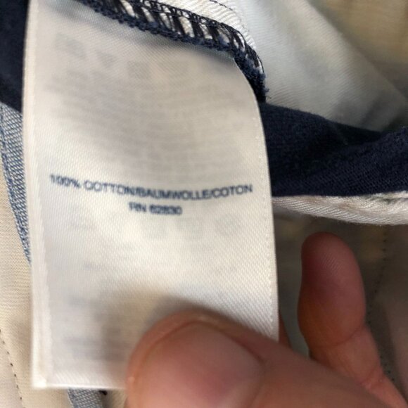 Lands' End Mens Pants Size 38 Traditional Fit Chino Khaki Straight Casual Navy - Picture 7 of 10